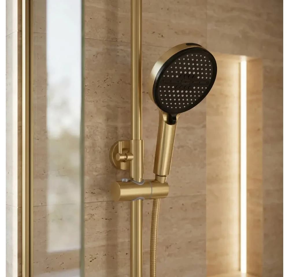 wohnwerk.idee Duschsystem Regendusche Set Gold Matt Chrom - Bild 3