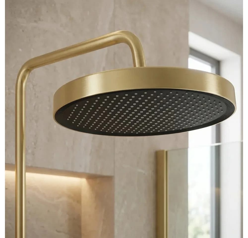 wohnwerk.idee Duschsystem Regendusche Set Gold Matt Chrom - Bild 4