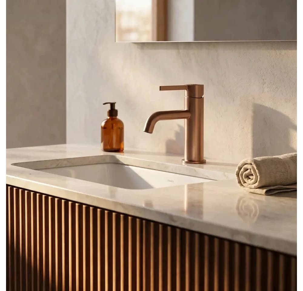 wohnwerk.idee Badarmatur Einhebelmischer Gold Matt PVD