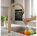 wohnwerk.idee Küchenarmatur ausziehbar mit Touch-Funktion Gold Matt Bild 3
