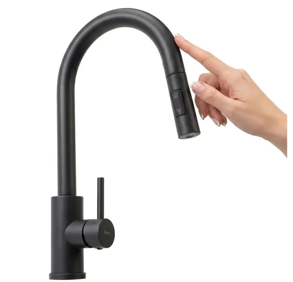 wohnwerk.idee Küchenarmatur Schwarz Touch-Funktion ausziehbar - Bild 2