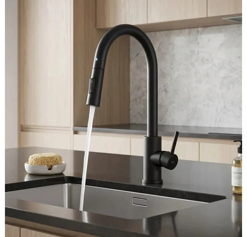 wohnwerk.idee Küchenarmatur Schwarz Touch-Funktion ausziehbar - Bild 4