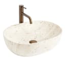 wohnwerk.idee Aufsatzwaschbecken Beige Oval Naturstein Optik Bild 2