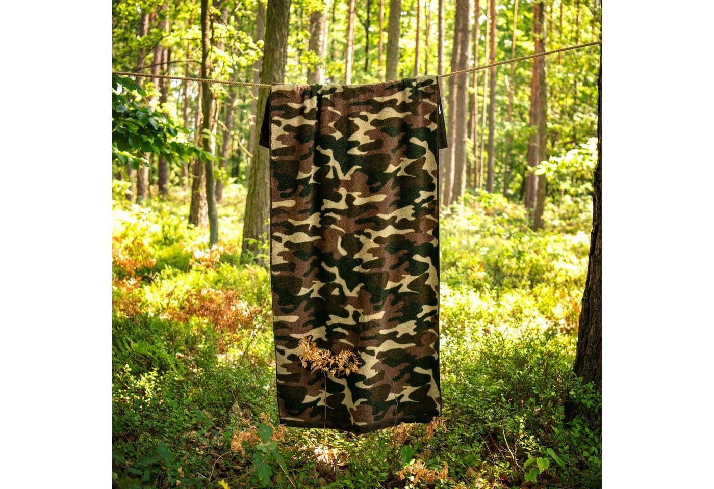 Zwoltex Badetuch Militär Design 600 g/m² Bio-Baumwolle - Bild 2
