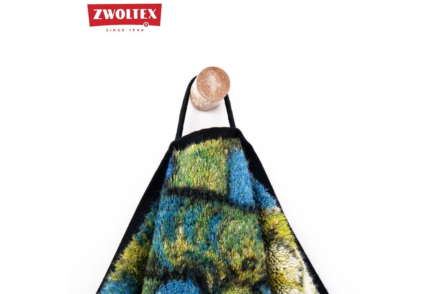 Zwoltex Handtuch Set Van Gogh Mandelblüte 600 g/m² Bio-Baumwolle Schwarz - Bild 5
