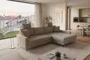 Trends by HG Ecksofa Summer Beige mit Schlaffunktion Bild 1