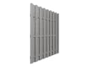 Woodtex Sichtschutzzaun Kiefernholz Grau blickdicht Bild 3