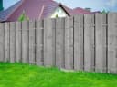 Woodtex Sichtschutzzaun Kiefernholz Grau blickdicht Bild 5