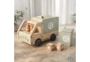 Mamabrum Müllauto Holz Recycling LKW mit Zubehör Kinder Bild 5