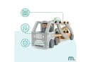 Mamabrum Holz Autotransporter mit 4 Autos & Fahrerfigur Bild 1
