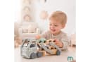 Mamabrum Holz Autotransporter mit 4 Autos & Fahrerfigur Bild 5