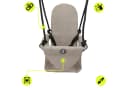 HyperMotion Babyschaukel 2in1 mit Leiter klappbar Grau/Beige Bild 4