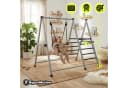 HyperMotion Babyschaukel 2in1 mit Leiter klappbar Grau/Beige Bild 5
