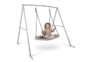 HyperMotion Nestschaukel mit Gestell 100 cm Grau/Beige Bild 2