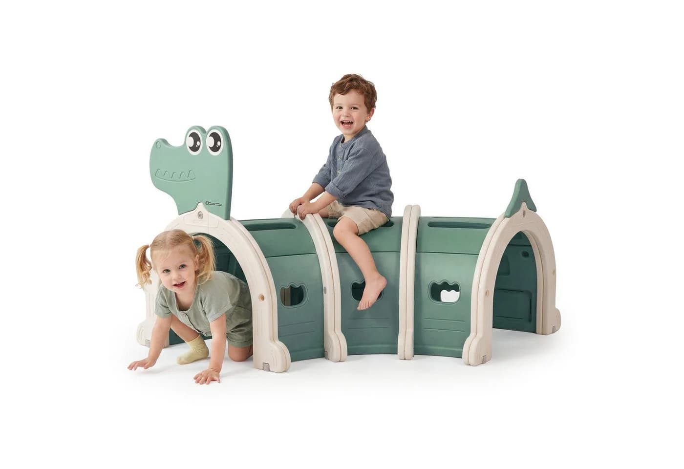 HyperMotion Spieltunnel Krokodil 150 cm Kinder Indoor Outdoor - Bild 2