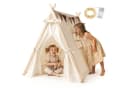 Mamabrum Tipi Zelt für Kinder mit Kiefernholzgestell und Zubehör Bild 2