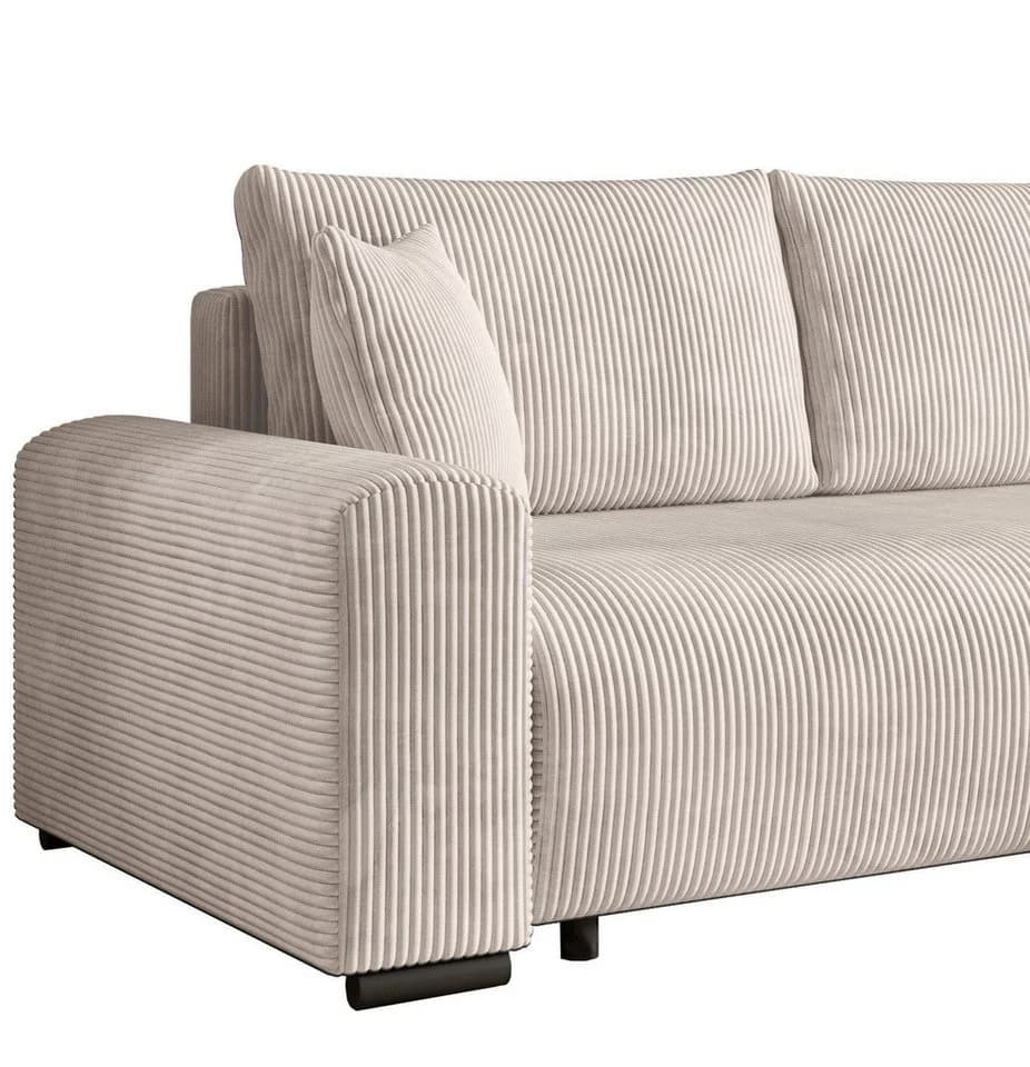 storez24 Ecksofa Ellen Vanilla mit Schlaffunktion und Bettkasten - Bild 5