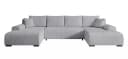 storez24 Ecksofa Ellen U mit Bettkasten und Schlaffunktion, Cordstoff, U-Form, bequem Bild 1