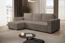 storez24 Ecksofa Letto mit Bettkasten und Schlaffunktion, Cordstoff, L-Form, bequem Bild 1