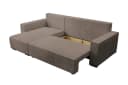 storez24 Ecksofa Letto mit Bettkasten und Schlaffunktion, Cordstoff, L-Form, bequem Bild 4
