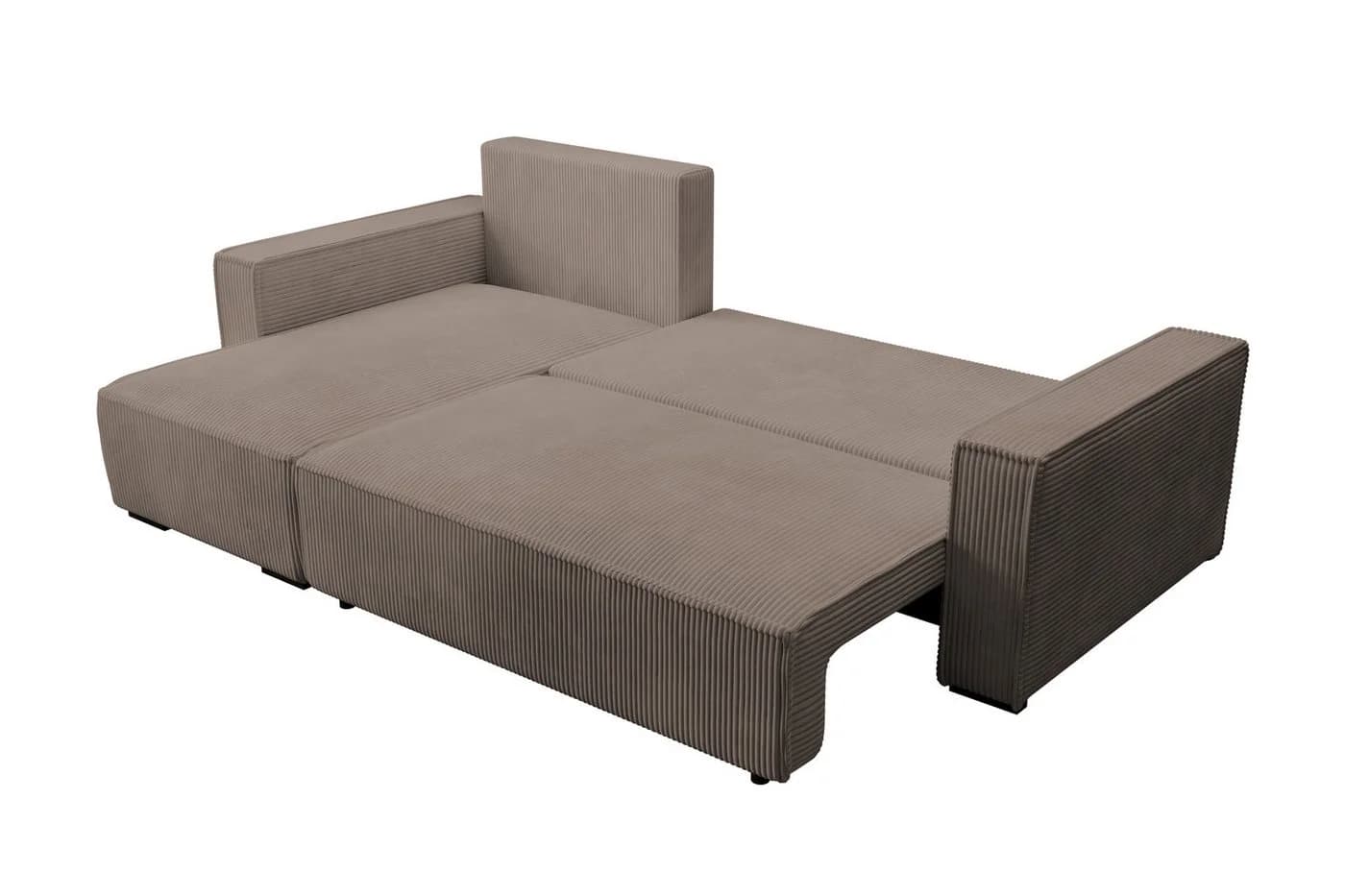 storez24 Ecksofa Letto mit Bettkasten und Schlaffunktion, Cordstoff, L-Form, bequem - Bild 5