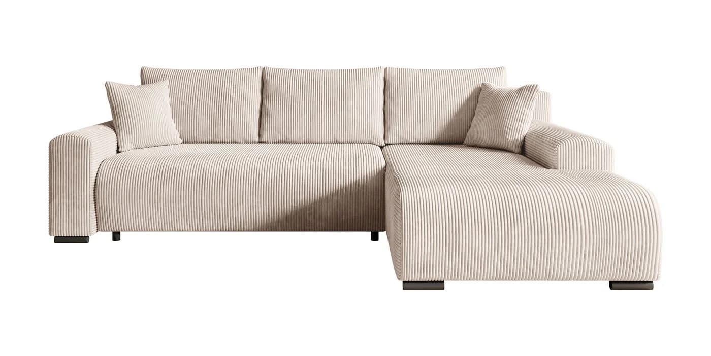 storez24 Ecksofa Soffe L-Form mit Bettkasten und Schlaffunktion