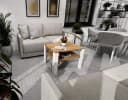 TREND WERK Couchtisch Retro Loft Design mit Ablagefläche Bild 1