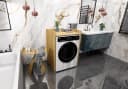 TREND WERK Waschmaschinenumbauschrank Braun Holzwerkstoff Bild 1