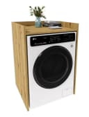 TREND WERK Waschmaschinenumbauschrank Braun Holzwerkstoff Bild 2