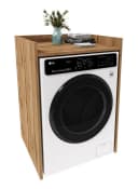 TREND WERK Waschmaschinenumbauschrank Braun Holzwerkstoff Bild 2