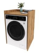 TREND WERK Waschmaschinenumbauschrank Braun Holzwerkstoff Bild 4
