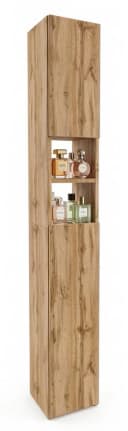 TREND WERK Badschrank schmal stehend Holzoptik Bild 3