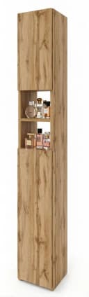 TREND WERK Badschrank schmal stehend Holzoptik Bild 4