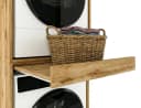 TREND WERK Waschmaschinenumbauschrank COMBO Holzoptik mit Ausziehbrett Bild 3