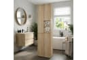 TREND WERK Badschrank Hochschrank schmal Holzoptik Eiche Sonoma Bild 5