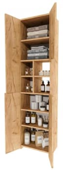 TREND WERK Badschrank Hochschrank Holzoptik Modern Skandinavisch Bild 4