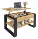 TREND WERK Lift-Couchtisch höhenverstellbar Braun/Schwarz Bild 2