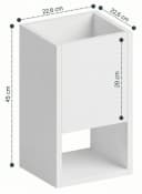 TREND WERK Blumenständer Loft-Design Holzoptik Braun Bild 5
