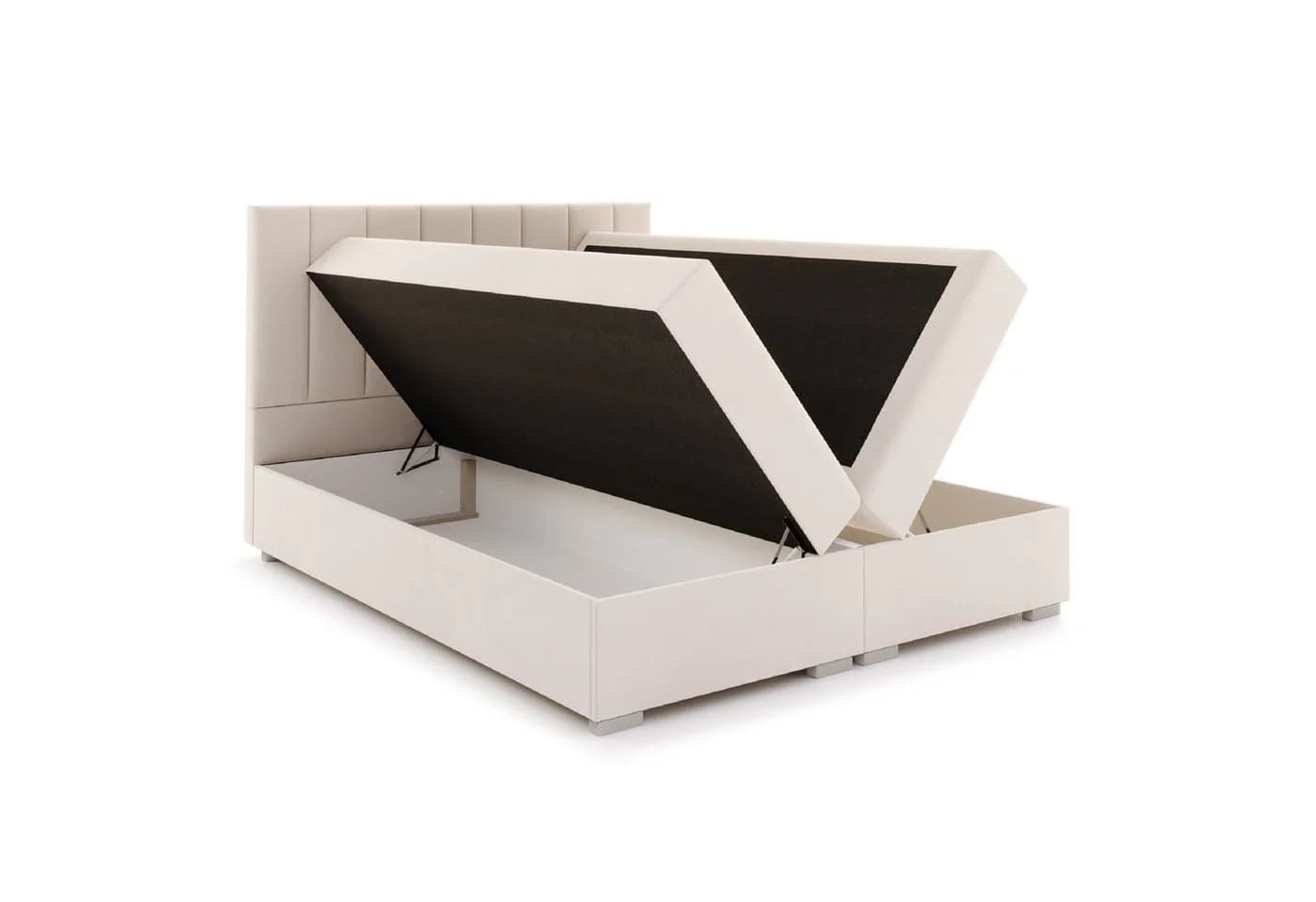 FDM Boxspringbett HEBRON Polsterbett mit Bettkasten