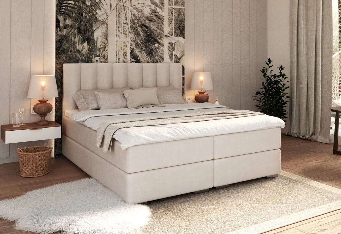 FDM Boxspringbett HEBRON Polsterbett mit Bettkasten - Bild 2