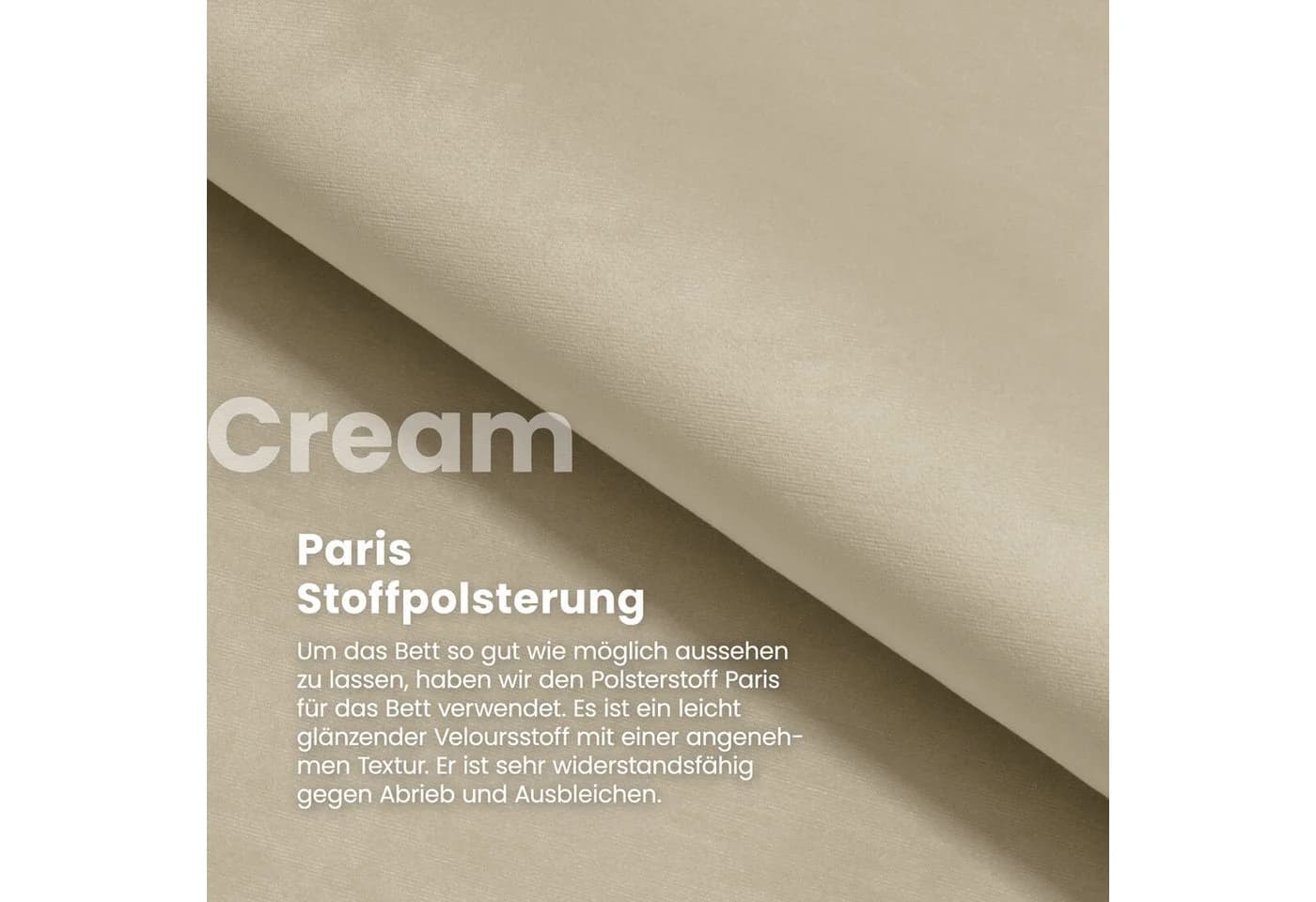 FDM Polsterbett FLORIDA mit Bettkasten und gepolstertem Kopfteil - Bild 5