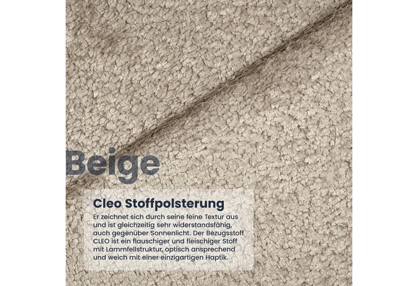 FDM Polsterbett CLOUDY Beige mit Bettkasten und gepolstertem Kopfteil - Bild 5