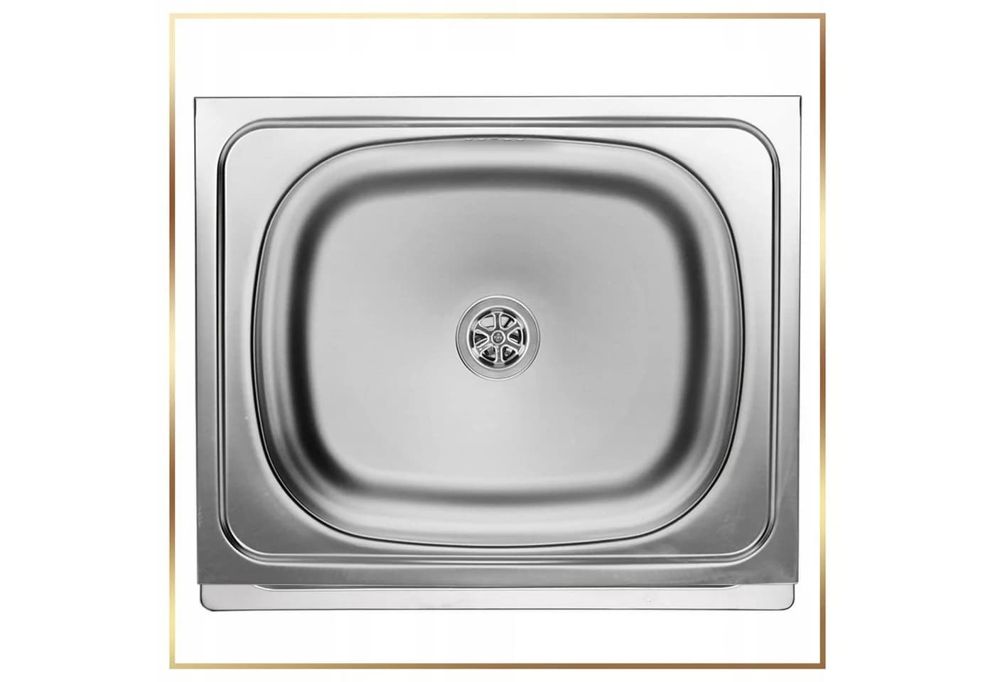 STAMAR Küchenschrank 50cm Weiß mit Edelstahl-Spüle und Wandarmatur Komplett-Set - Bild 5
