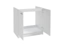 STAMAR Küchenunterschrank 80 cm Weiß mit Edelstahlspüle und Armatur Set Bild 1