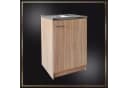 STAMAR Küchenschrank 60cm mit Spüle & Armatur Sonoma Eiche Bild 1