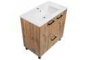 STAMAR Waschbeckenunterschrank 80cm Eiche Wotan mit Keramikwaschbecken Bild 1