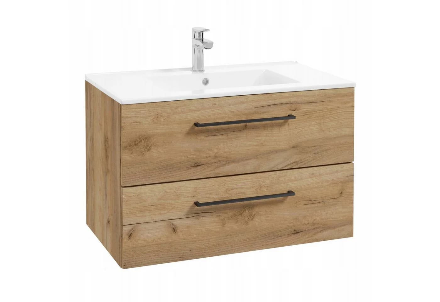 STAMAR Waschtisch 70x82 cm mit Keramik Waschbecken Braun - Bild 2