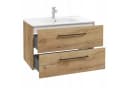 STAMAR Waschtisch 70x82 cm mit Keramik Waschbecken Braun Bild 3