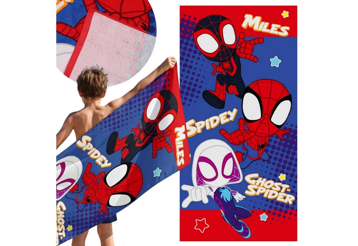 Marvel Badetuch Spidey Kinder Baumwoll-Strand- und Badetuch - Bild 2