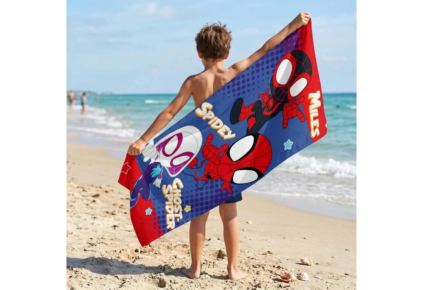 Marvel Badetuch Spidey Kinder Baumwoll-Strand- und Badetuch - Bild 5